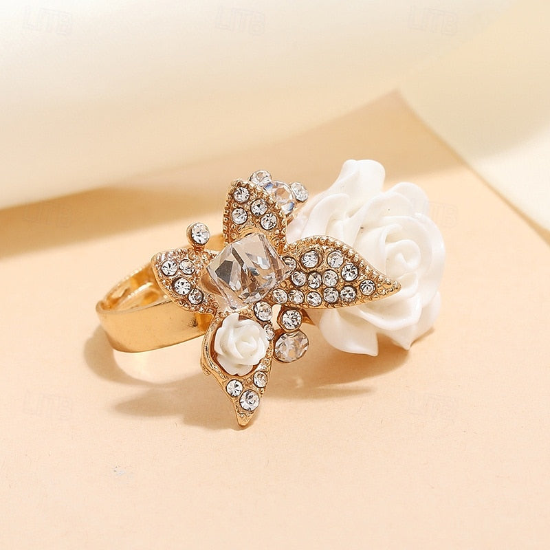 The Monarch Rose Cocktail Ring