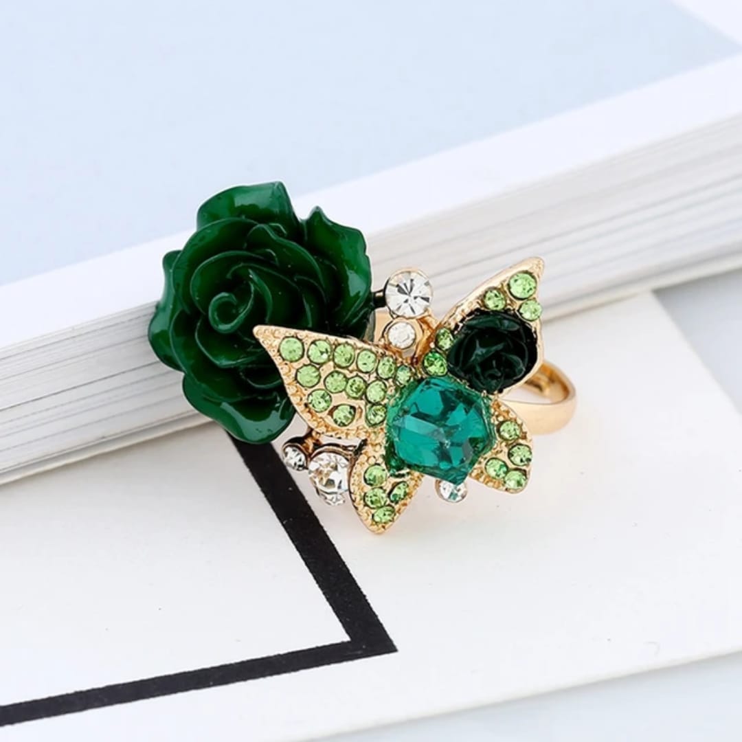 The Monarch Rose Cocktail Ring